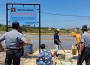 Amankan 7 Aset Negara Berupa Lahan Tanah Lapas Kelas IIA Pamekasan Pasang Plang Kepemilikan