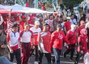 Rayakan HUT Ke-78 RI Pemkab Sumenep Gelar Kirab Bendera Merah Putih 78 Meter