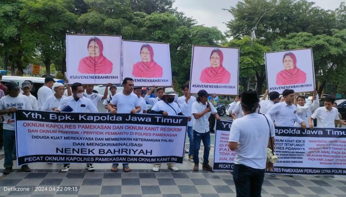 Orator Aksi di Polda Jatim Lakukan Aksi Nekat, Tantang Kapolres Pamekasan Buktikan Diri