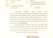 Sebagai Bentuk Ketaatan Pelantikan 22 Maret 2024 di Lingkungan Pemkab Sidoarjo Dibatalkan