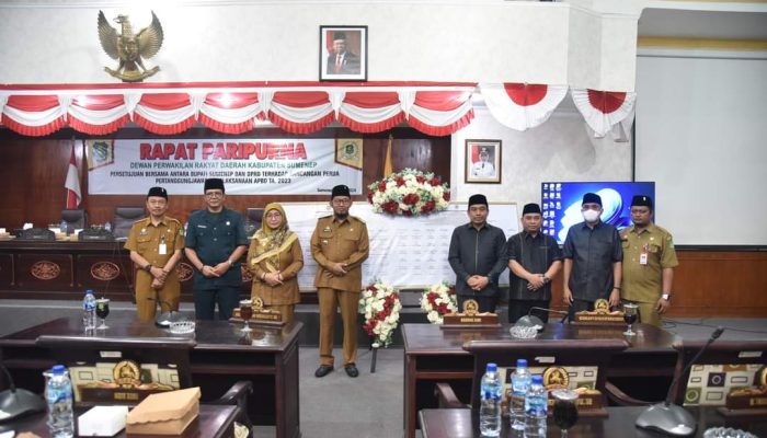 Rapat Paripurna DPRD, Penandatanganan Bersama Penetapan Raperda Pertanggungjawaban APBD Sumenep 2023