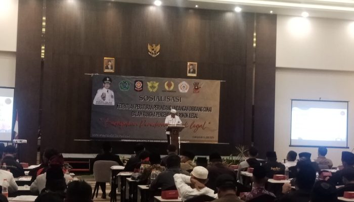 Satpol PP dan Damkar Pamekasan Gelar Sosialisasi Pengendalian Terhadap Peredaran Rokok Ilegal