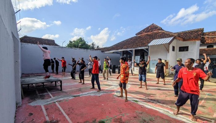 Lapas Kelas III Arjasa Rutin Gelar Senam Sehat Guna Jaga Imunitas WBP
