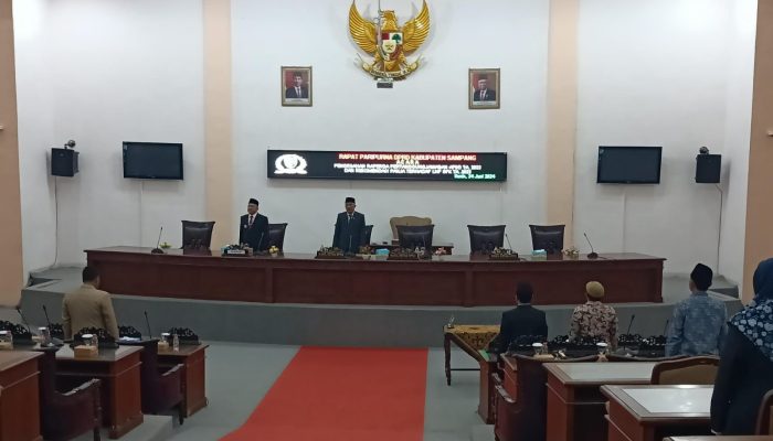 DPRD Sampang Gelar Rapat Paripurna Tentang Pengesahan Raperda Pertanggungjawaban APBD TA 2023
