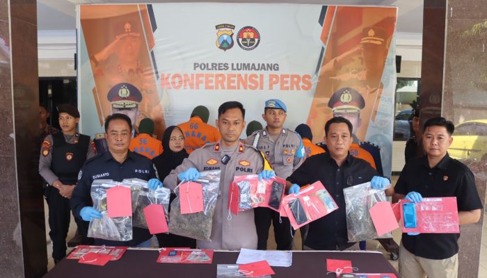 Polres Lumajang Bekuk Lima Pengedar Narkoba, Dua Diantaranya Residivis