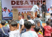 Antusias Warga Sambut Color Run dan Selamatan Desa Tiris