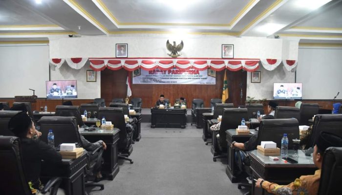 Rapat Paripurna, DPRD Sumenep Gelar Pembentukan Fraksi-Fraksi untuk Masa Keanggotaan 2024-2029