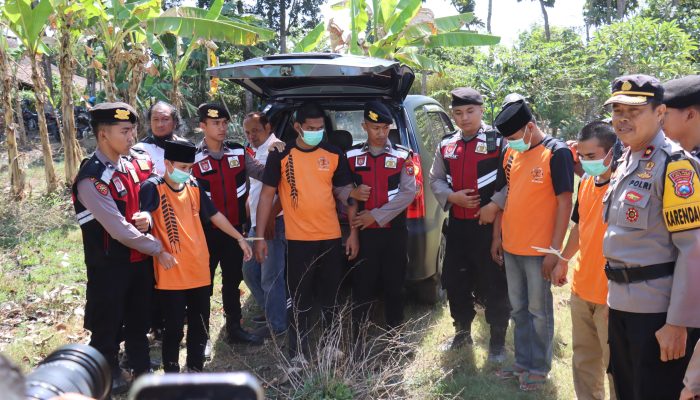 Empat Pelaku Pencuri Kerbau Berhasil di Bekuk Tim Resmob Polres Lumajang