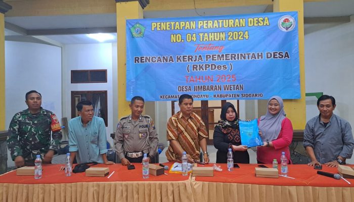 Desa Jimbaran Wetan, Gelar Penetapan Peraturan Desa RKPDes TA 2025