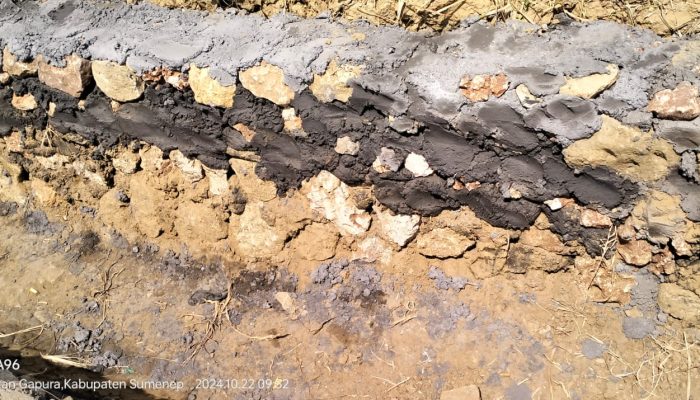 Terkesan Buruk, Pekerjaan P3-TGAI Gapura Tengah Ditengarai Tidak Sesuai Dengan Spektek