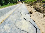 Tanpa Papan Informasi, Proyek Saluran Irigasi P3-TGAI di Desa Poreh Sampang Rusak Berantakan