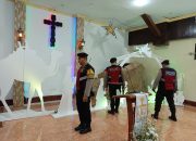 Sat Sabhara Polres Lumajang Sterilisasi Gereja Jelang Perayaan Natal