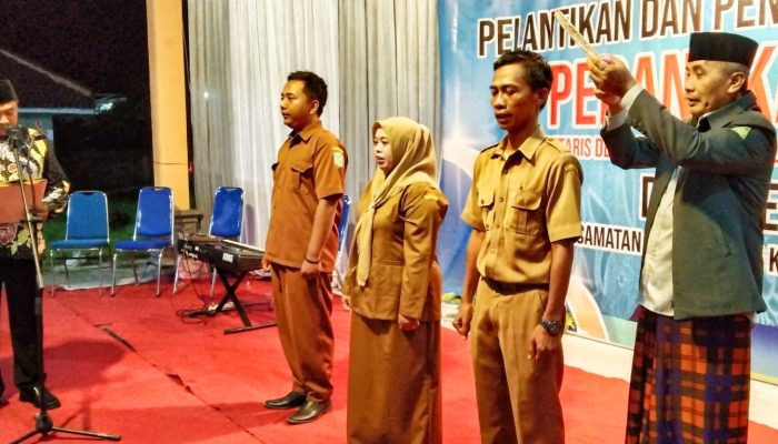 Telah Dinyatakan Lengkap dan Definitif Tiga Perangkat Desa Sentul Resmi Dilantik