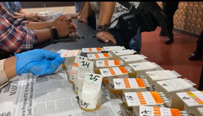 Operasi Gaktibplin, Polres Lumajang Gelar Tes Urine Dadakan