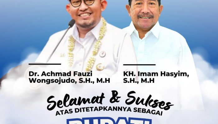 AJS Ucapkan Selamat Pasangan Achmad Fauzi-Imam Hasyim Bupati Terpilih Periode 2025-2030
