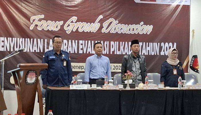 Gelar FGD KPU Sumenep Susun Laporan Evaluasi Usai Pilkada 2024