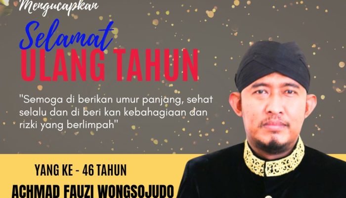 Pimred Ringsatu.net Beserta Jajaran: Selamat Ultah Ke-46 Tahun Bupati Sumenep Achmad Fauzi Wongsojudo