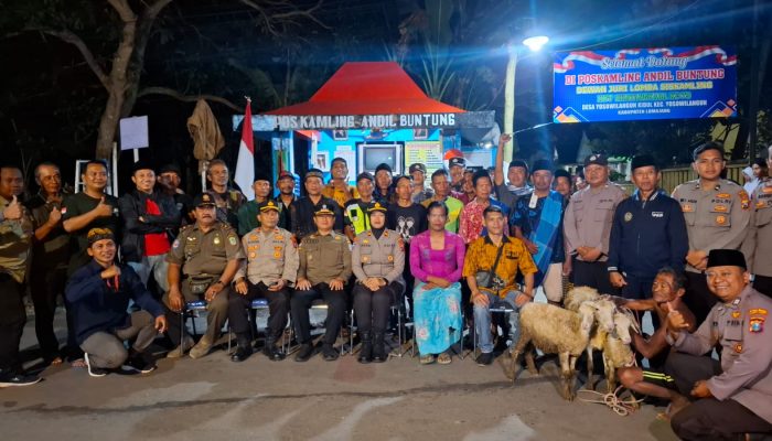 Siskamling Andil Buntung Dinilai, Polres Lumajang Semarakkan Hari Bhayangkara Ke-79