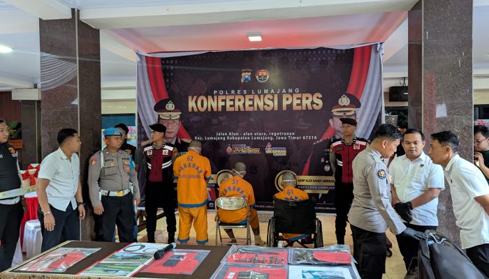 Foto: Press Release, Polres Lumajang Ungkap Tersangka Curanmor Terlibat Judi Online dan Positif Narkoba