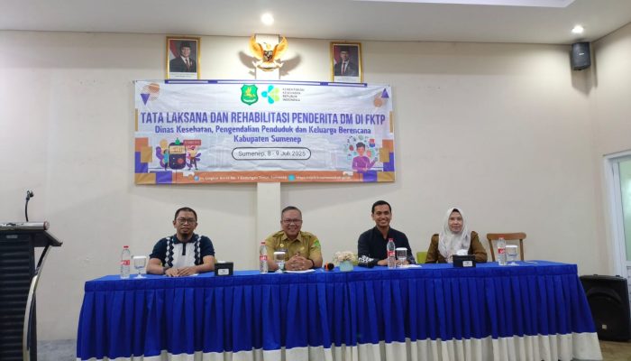 Dinkes P2KB Kabupaten Sumenep Gelar Pelatihan Tata Laksana dan Rehabilitasi Penderita Diabetes Mellitus di FKTP
