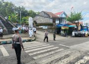 Pengamanan Piodalan Pura Mandara Agung Semeru Berjalan Kondusif