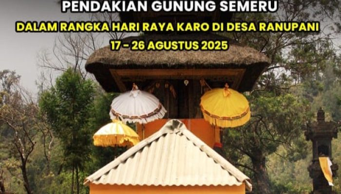 Demi Menghormati Hari Raya Karo, Aktivitas Pendakian Gunung Semeru Ditutup Sementara