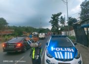Satlantas Polres Lumajang Lakukan Rekayasa Lalu Lintas di Jembatan Jagalan, Antisipasi Kemacetan Saat Perbaikan