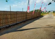 Janggal, Proyek Konstruksi Gedung Puskesmas Ganding Senilai Rp. 4,8 Miliar Pasang Pagar Pengaman Bahan Serba Bambu