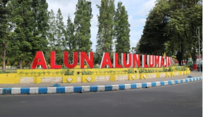 Foto: Kondisi Alun-Alun Kabupaten Lumajang Saat Ini