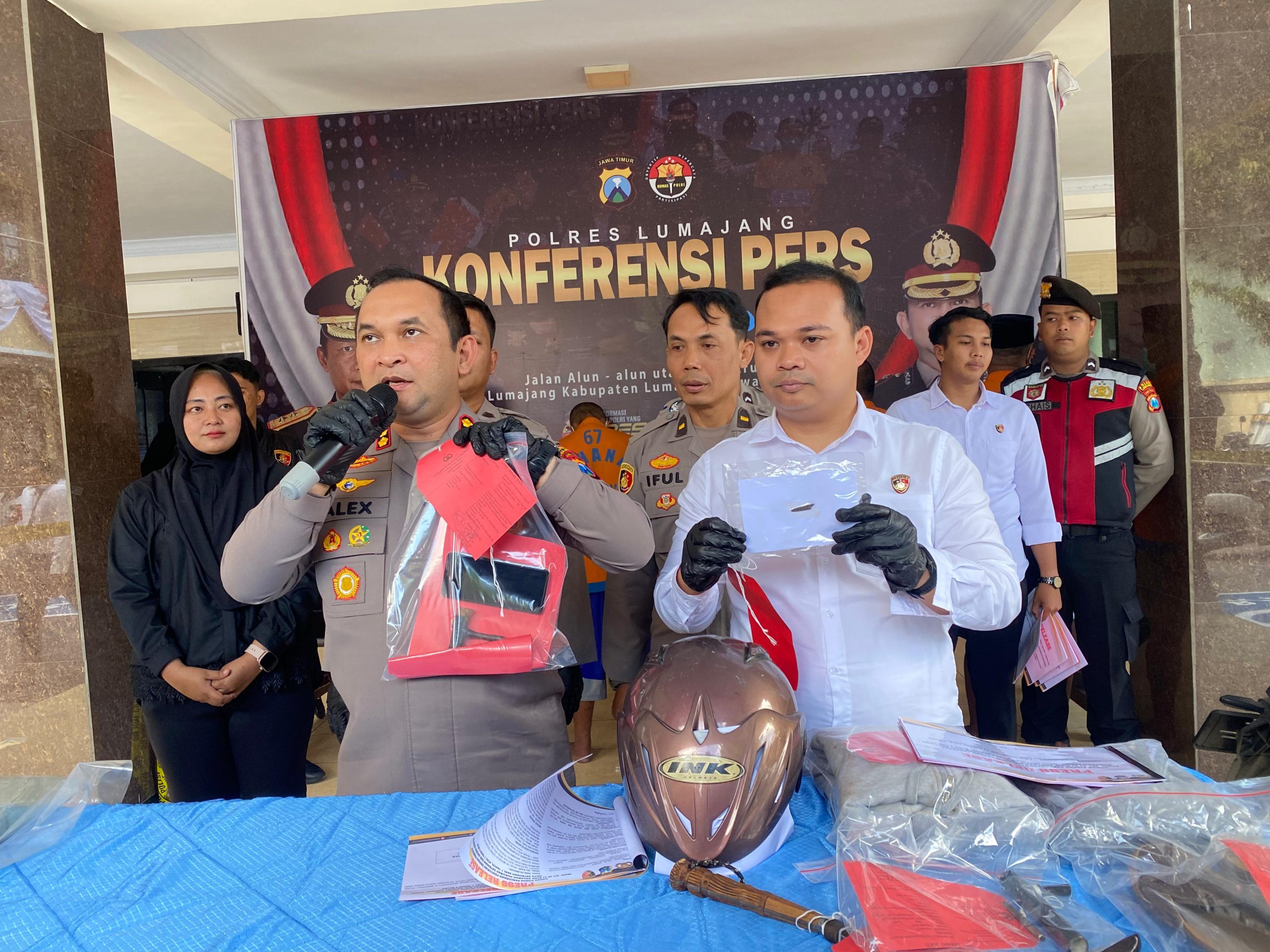 Foto: Press Release, Satreskrim Polres Lumajang Tangkap Pelaku Percobaan Curanmor di Bangkalan dan dinyatakan Positif Narkoba