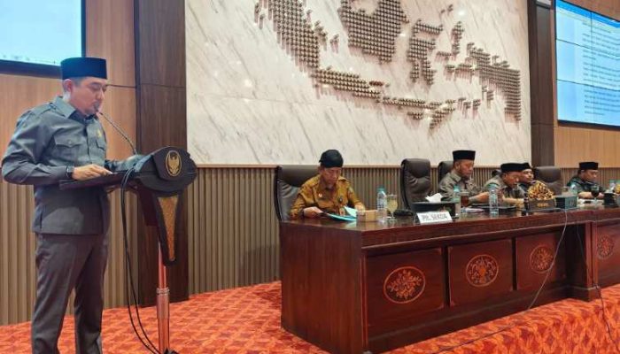 FOTO: Fraksi Partai Amanat Nasional (PAN) saat rapat paripurna penyampaian hasil Reses III Tahun Sidang 2025