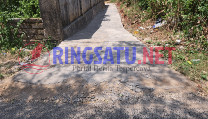 Rabat Beton Rp150 Juta Gagal Fungsi, Pokmas ‘Budi Pekerti’ Jadi Sorotan