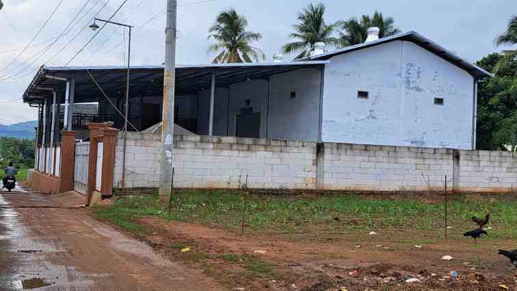 FOTO: Perusahaan Rokok (PR)  baru milik H. Saruji yang berada di sebelah selatan hanya berjarak sekira 50 meter dari rumah dan gudang rokok lama