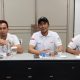 FOTO: Tengah, Ketua AJS Faldy Aditya, Sebelah Kiri, Sekeretaris AJS Rudi Hermawan dan Kanan, Bendahara AJS Massurah.