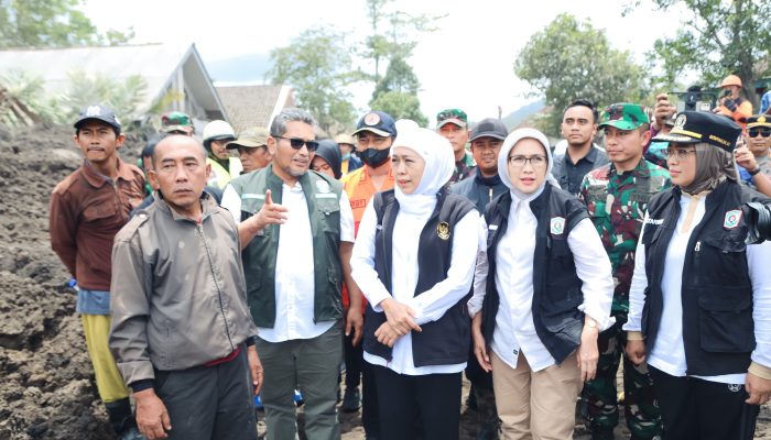 Forkopimda Lumajang Sambut Kedatangan Pemprov Jatim, Tekankan Penguatan Layanan Kesehatan dan Logistik Pasca Erupsi Semeru