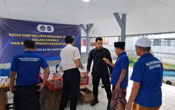 HBP ke-62, Rutan Sampang Perkuat Komitmen “Zero Halinar” Lewat Razia dan Tes Urine