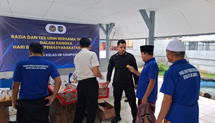 HBP ke-62, Rutan Sampang Perkuat Komitmen “Zero Halinar” Lewat Razia dan Tes Urine