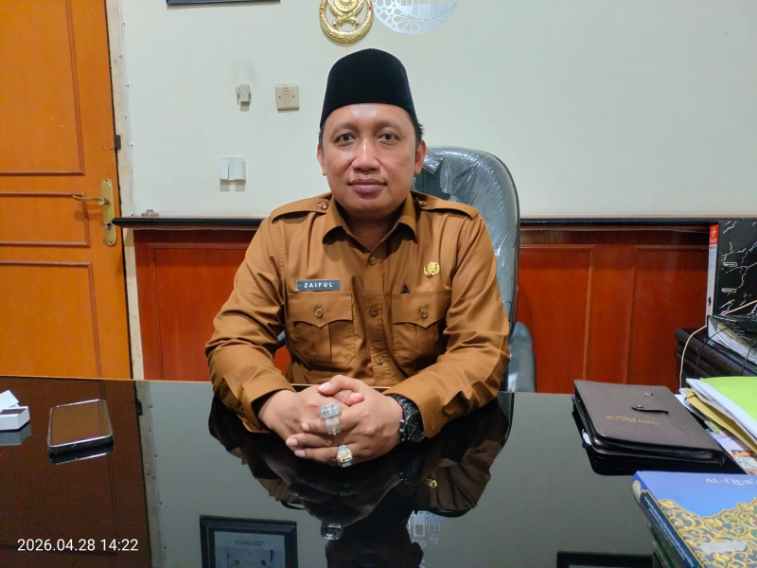 Kepala Bagian Kesejahteraan Rakyat (Kabag Kesra) Setdakab Sampang, Dr. Zaiful Muqaddas