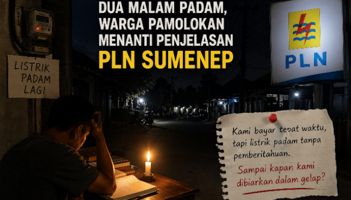 Pemadaman Tanpa Penjelasan, Kinerja PLN Sumenep Jadi Sorotan Warga
