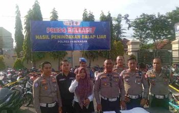 Polres Pamekasan Amankan Ratusan Motor Hasil Razia Balap Liar, Polres Pamekasan Imbau Pemilik Segera Ambil kendaraan