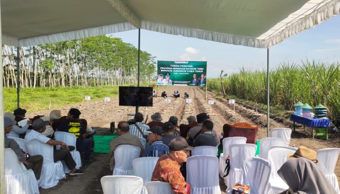Kapolsek Kunir Hadiri Tanam Perdana Tebu Bongkar Ratoon 2026, Dukung Swasembada Gula Nasional