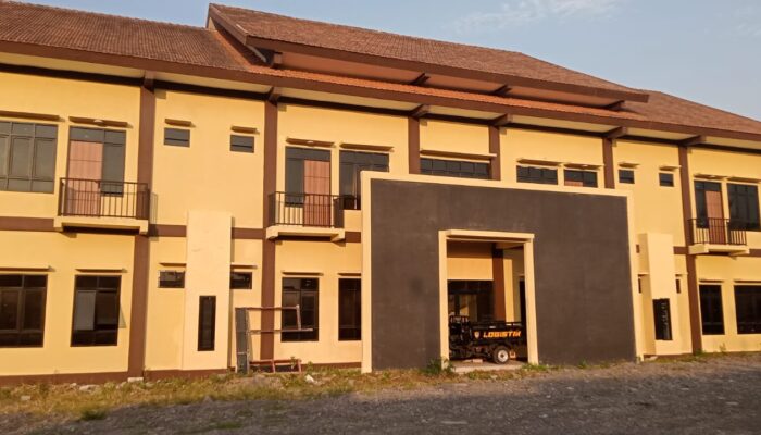FOTO: Proyek pembangunan rumah susun di kompleks Polres Lumajang