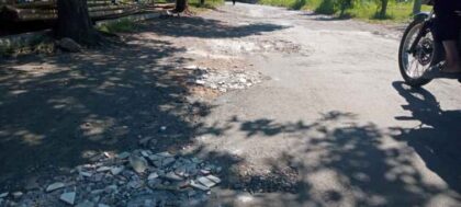 FOTO : Kondisi ruas Jalan Argopuro yang telah lama rusak