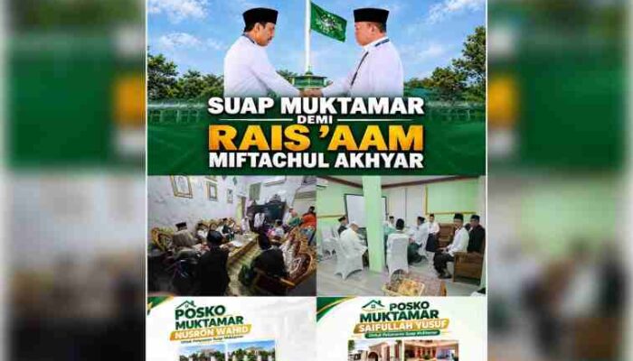 FOTO: Kolase ilustrasi terkait polemik dugaan suap dan jual beli suara dalam Muktamar ke-35 Nahdlatul Ulama (NU).