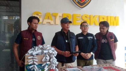 FOTO : Kanit Reskrim beserta jajarannya pada kegiatan Doorstop Ops Sikat Semeru 2026.