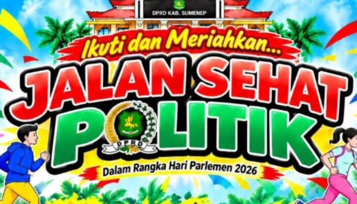 FOTO : Flayer Jalan Sehat Politik memperingati Hari Parlemen.